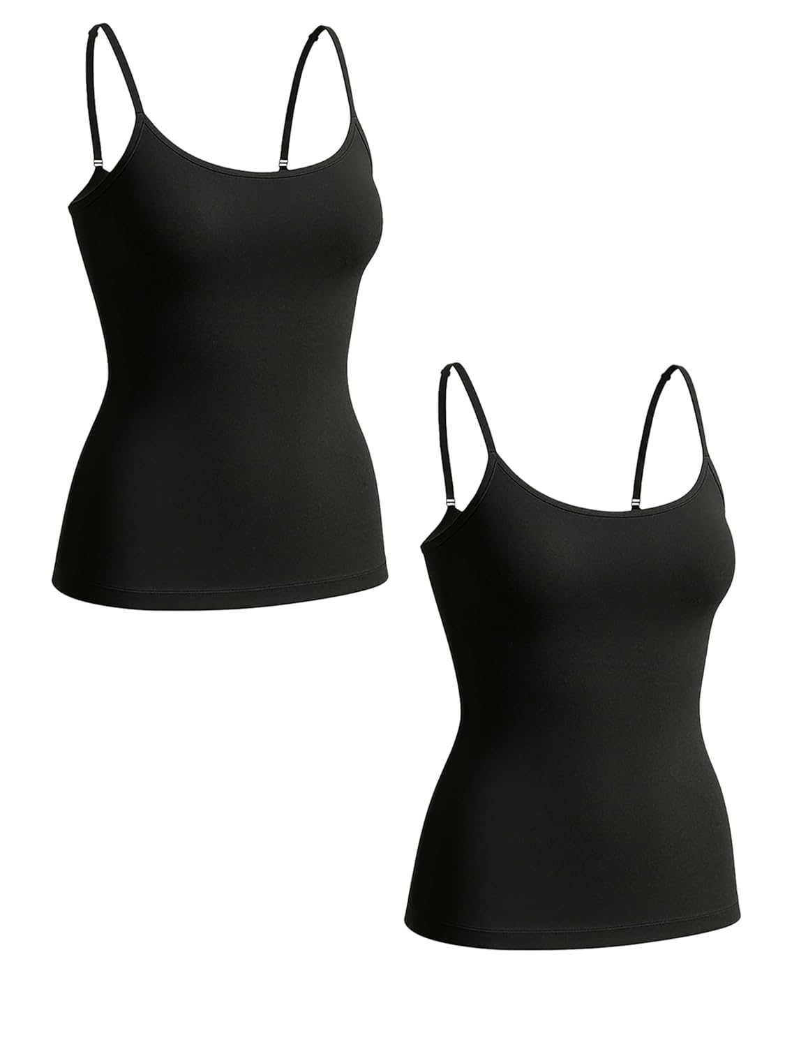 SHAPERMINT Womens Tops - Scoop Neck Cami Body Shaper for Women Shapewear Tummy Control Camisole Tank Tops for