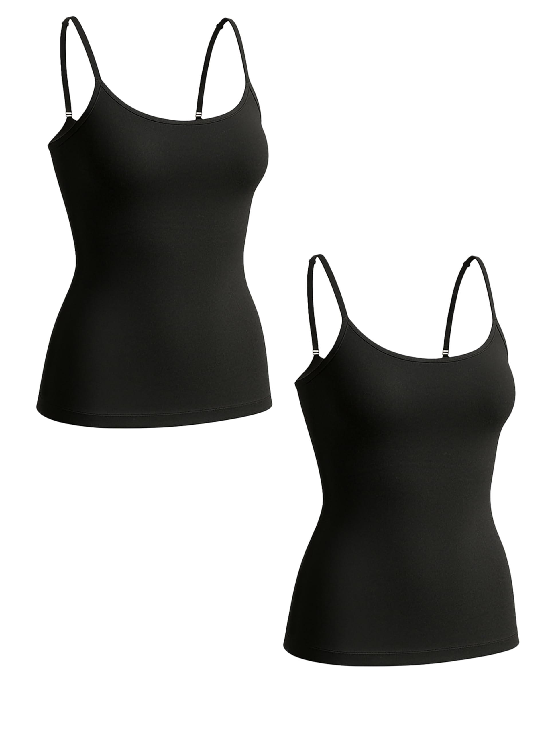 SHAPERMINT Womens Tops - Scoop Neck Cami Body Shaper for Women Shapewear Tummy Control Camisole Tank Tops for