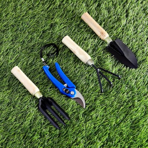 Image of Garden Tools for Home & Nursery Use | Hand Tools for Plant Care & Gardening (4 Pcs Garden Tool Set)