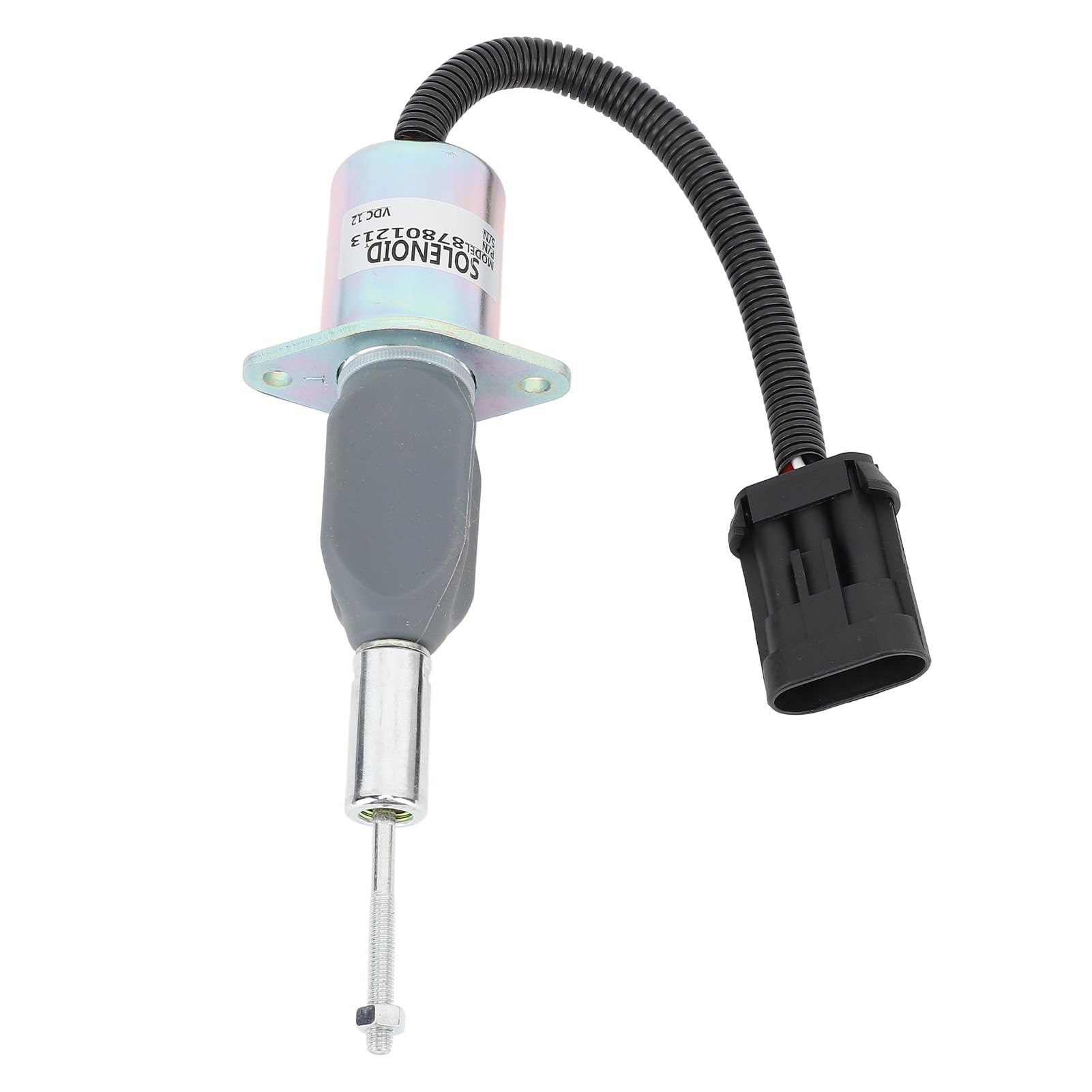 Alomejor 87801213 Elektrozawór Odcinający Paliwo z Doskonałym Materiałem Metalowym, Czujnik o Wysokiej Dokładności, Obróbka Skrawaniem, Układ Hydrauliczny