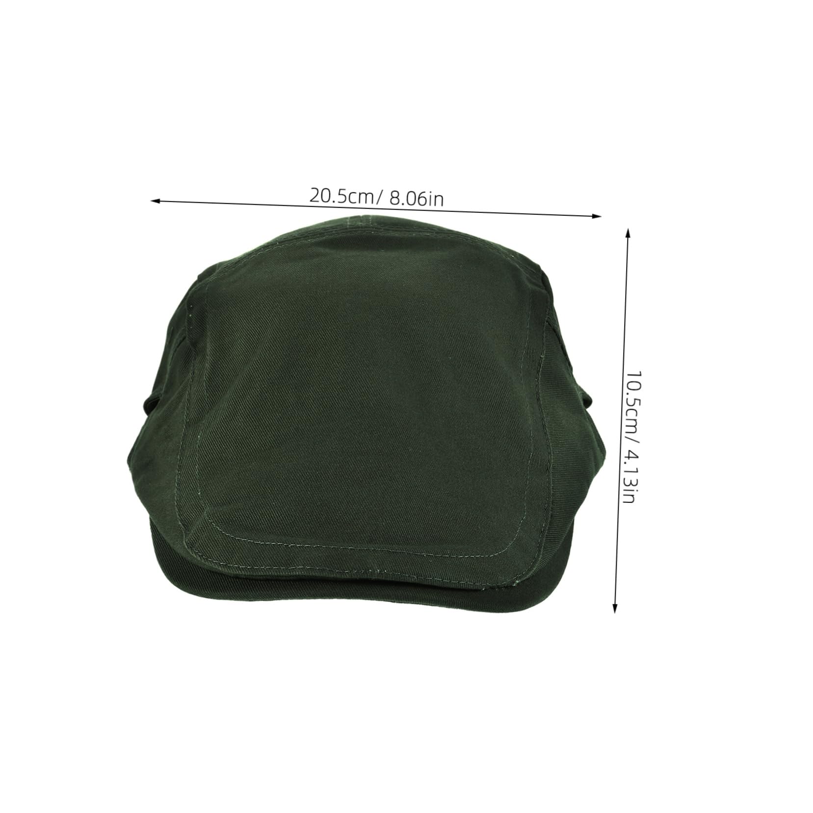 VALICLUD Comfy Fuzzy Beret for Women Warm Fashionable Hat for Casual Dressy Outfits Olive Green