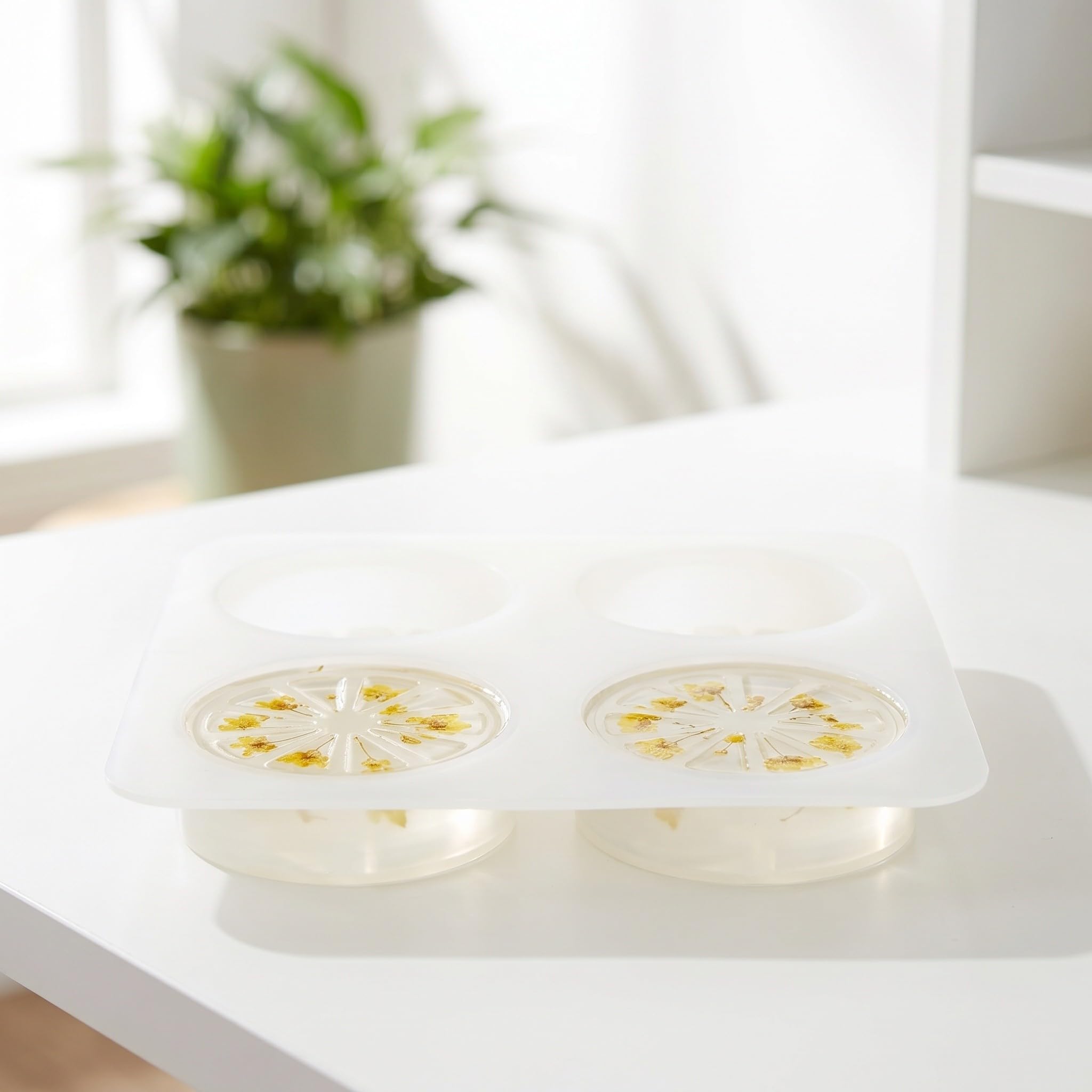 Lurrose Molde de silicona con forma de limón de 3 piezas: Bandeja para hornear con forma de fruta de 4 cavidades - Moldes para hornear para chocolate, dulces, adornos para cupcakes, herramienta de