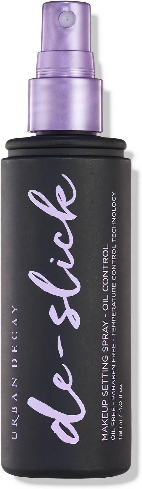 Urban Decay De-Slick Mattifying Makeup Setting Spray for Face, Waterproof, Smudge-proof, Oil & Shine Control, for Oily Combination Skin, Oil-free, Vegan, Cruelty-free