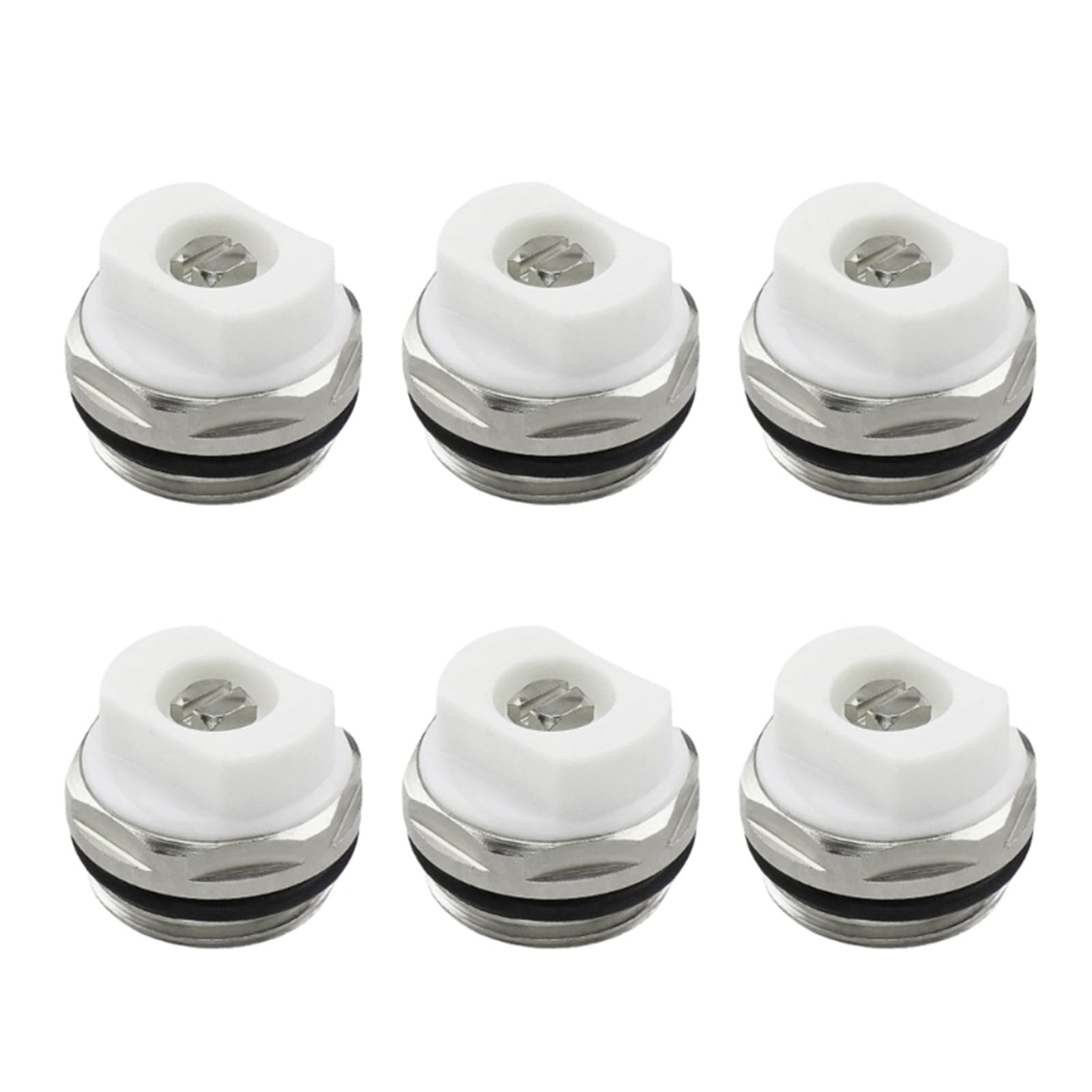 6Pcs Radiator Air Release Valves Sealing Radiator Bleed Valves 3 / 8Inch Air Vent Bleed Easy to Use Release