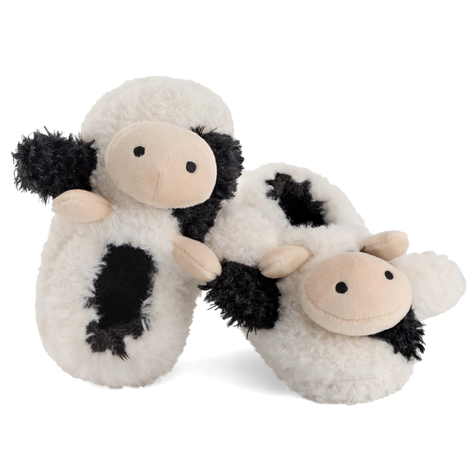 KAKU NANU Toddler Baby Slippers Cute Animal Cartoon Shoes Girls Boys Warm Fleece Winter Household Slippers