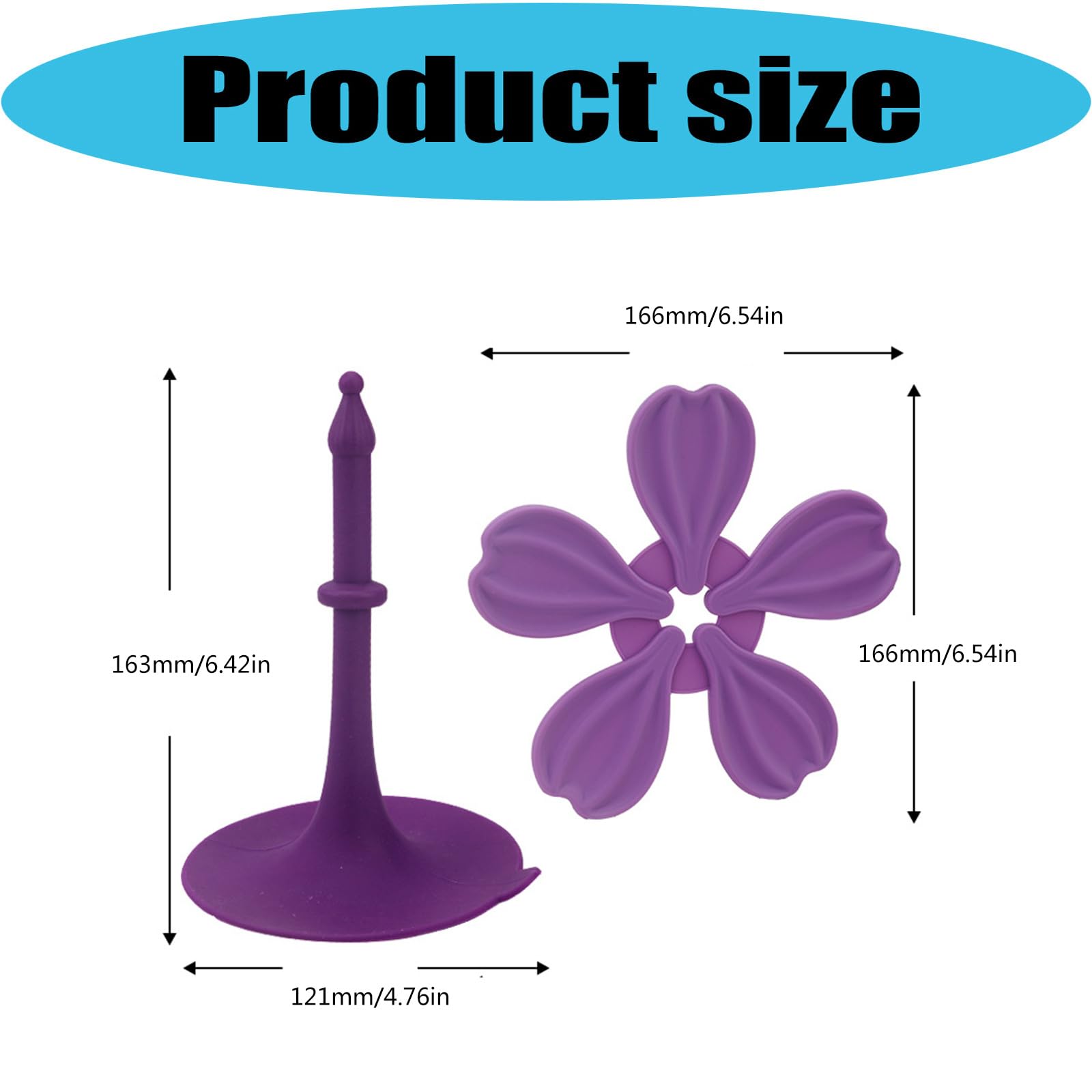 Juego de salvamanteles de Silicona, Almohadillas Plegables en Forma de Flor con Soporte Central para Cuidado Diario del Calor de la en mostradores de Cocina