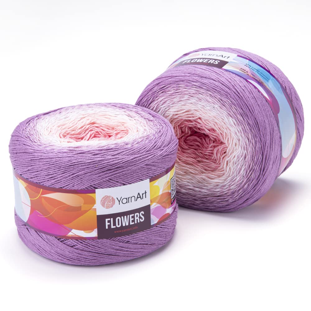 アートヤーン Amazon.com: Yarn Art YarnArt Flowers Yarn 55% Cotton 45