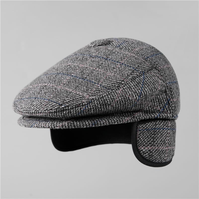 Gorra de taxista cálida contra el frío con algodón suave para papá 2