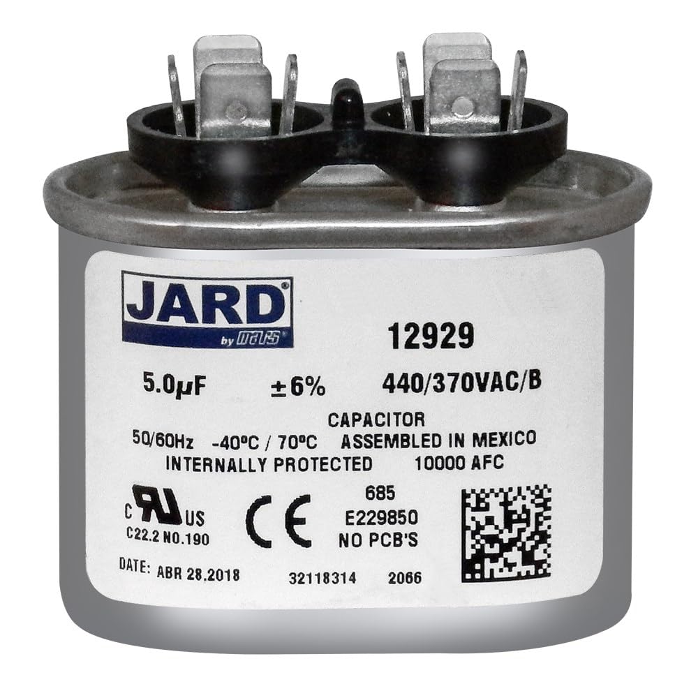 5 uF x 370 or 440 VAC Oval Run Capacitor by # 12929: Amazon
