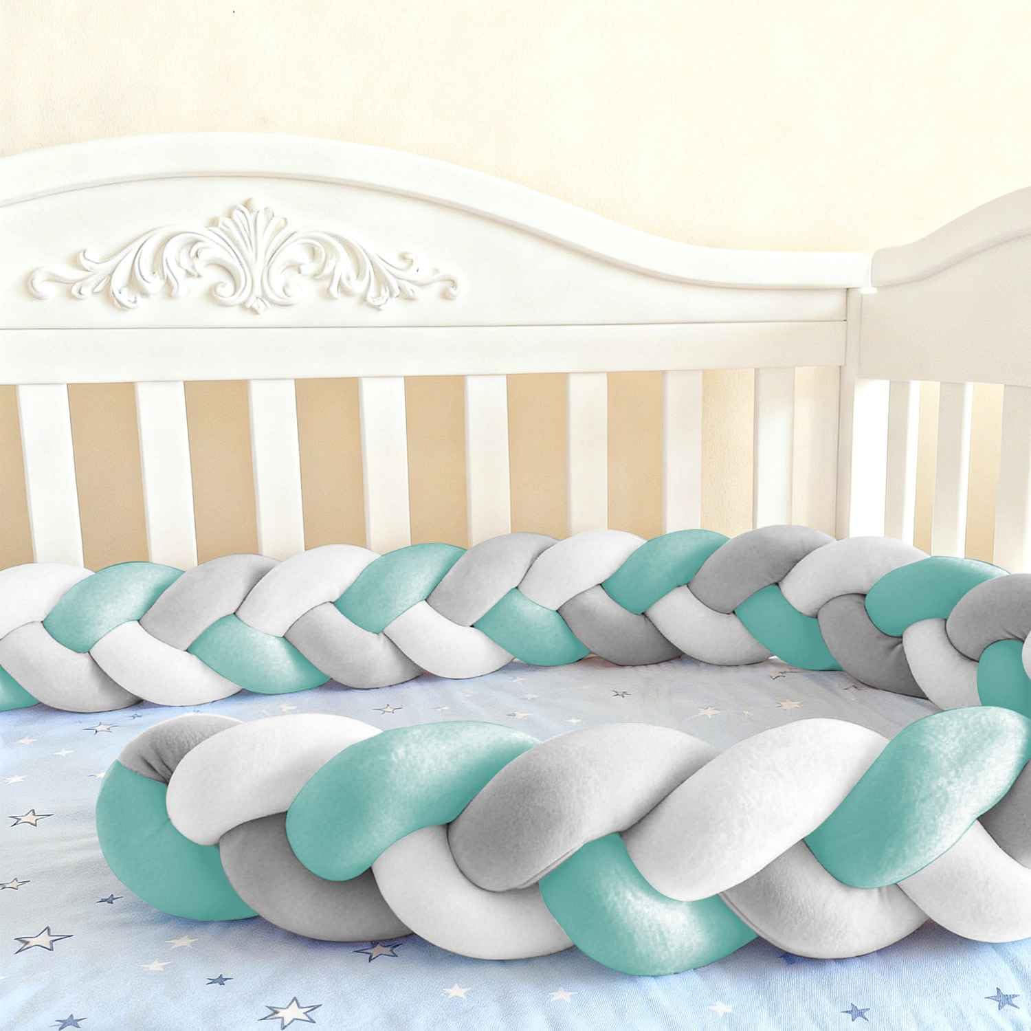 Soft Breathable Mattress Edge, Cotton Bed Set All Round Braided Pillow for Room.. (A27,100cm)