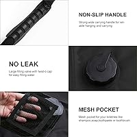 Vista 4 de Bolsa de ducha solar Bolsa de ducha solar de 5 galones/20L de calefacción solar Manguera extraíble Cabezal de ducha intercambiable