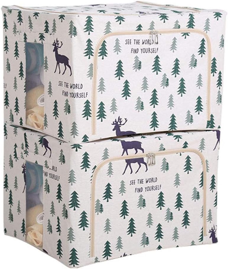 布団収納袋66l 2pcs布団カバー 羽毛布団 衣類 毛布 収納 クリア窓付 持ち