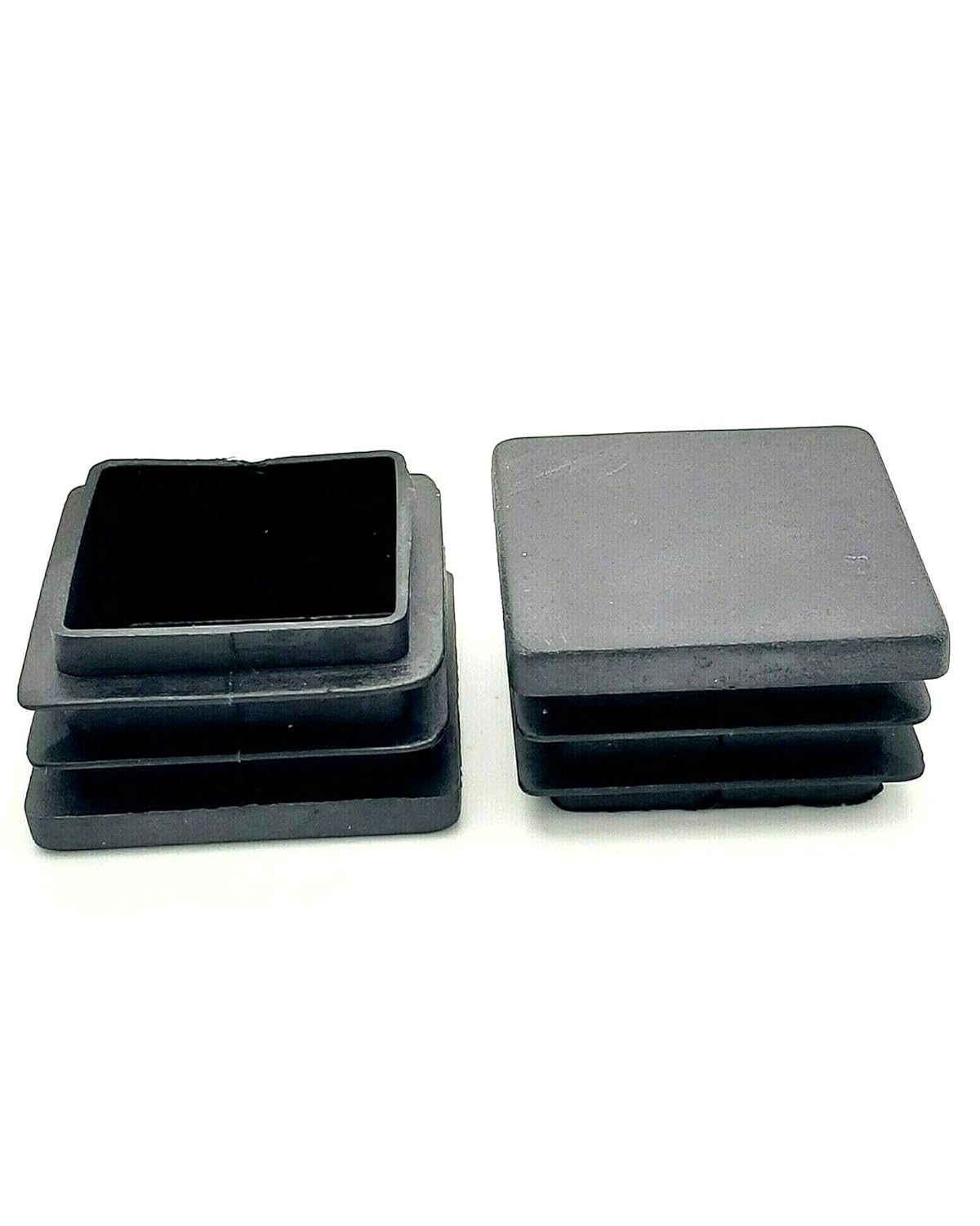 1 3/8" Black End Caps for Square Tubing Square Tube Inserts Square Tube Plugs Square Tubing