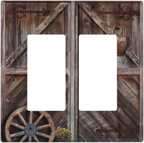 Miniatura 68 de Cubiertas Decorativas para Interruptor de Luz de Palanca Triple Retro Rojo Pulpo Monstruo Ola Marina Azul de 3 Segmentos Cubiertas de Placa de Pared