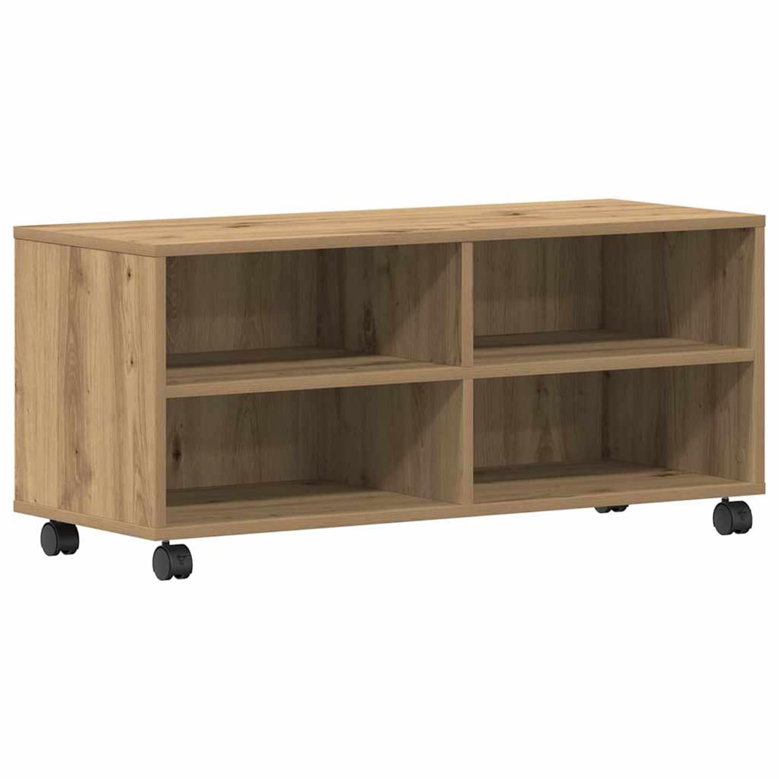 Gecheer TV-Schränk Braun 90 x 35 x 35 cm Holzwerkstoff, Fernsehschrank Fernsehtisch TV-Lowboard für Wohnzimmer Home-Cinema Gamerzimmer861980