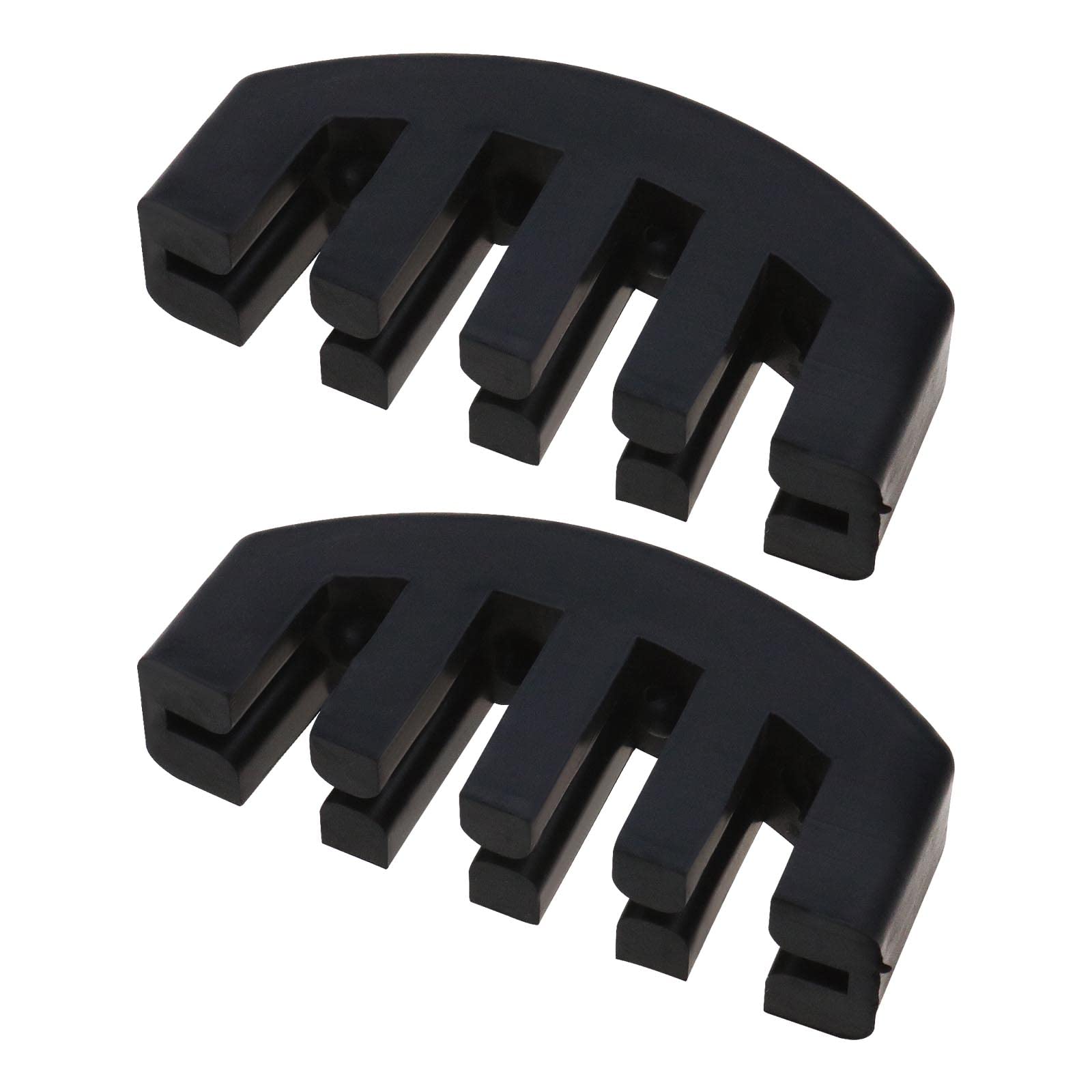 VGOL2pcs Violin Practice Mute Comb Rubber Violin Silencer Reducer Claw Style Violin Sound Hole Reducer Fit for 3/4 and 4/4 Violin Black
