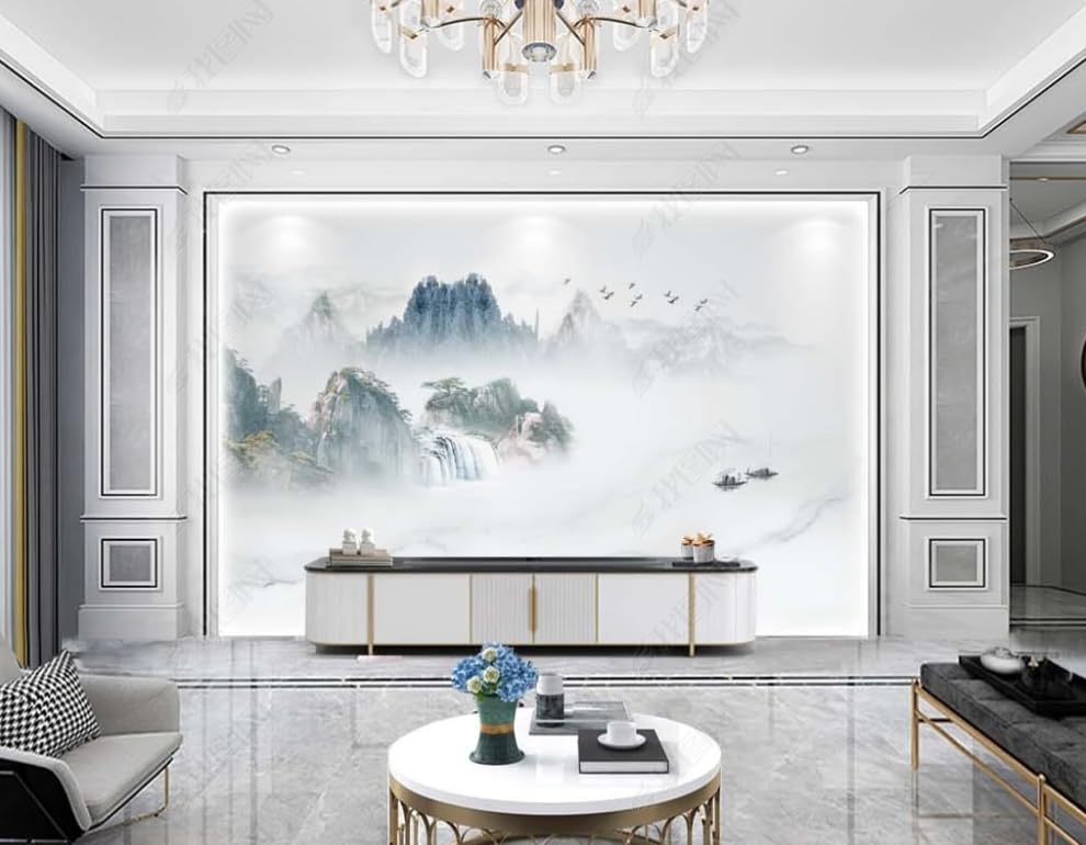 Papier peint intissé paysage grand format 400x280 cm pour salon et chambre