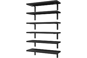 WOPITUES Floating Wall Shelves for Clothes