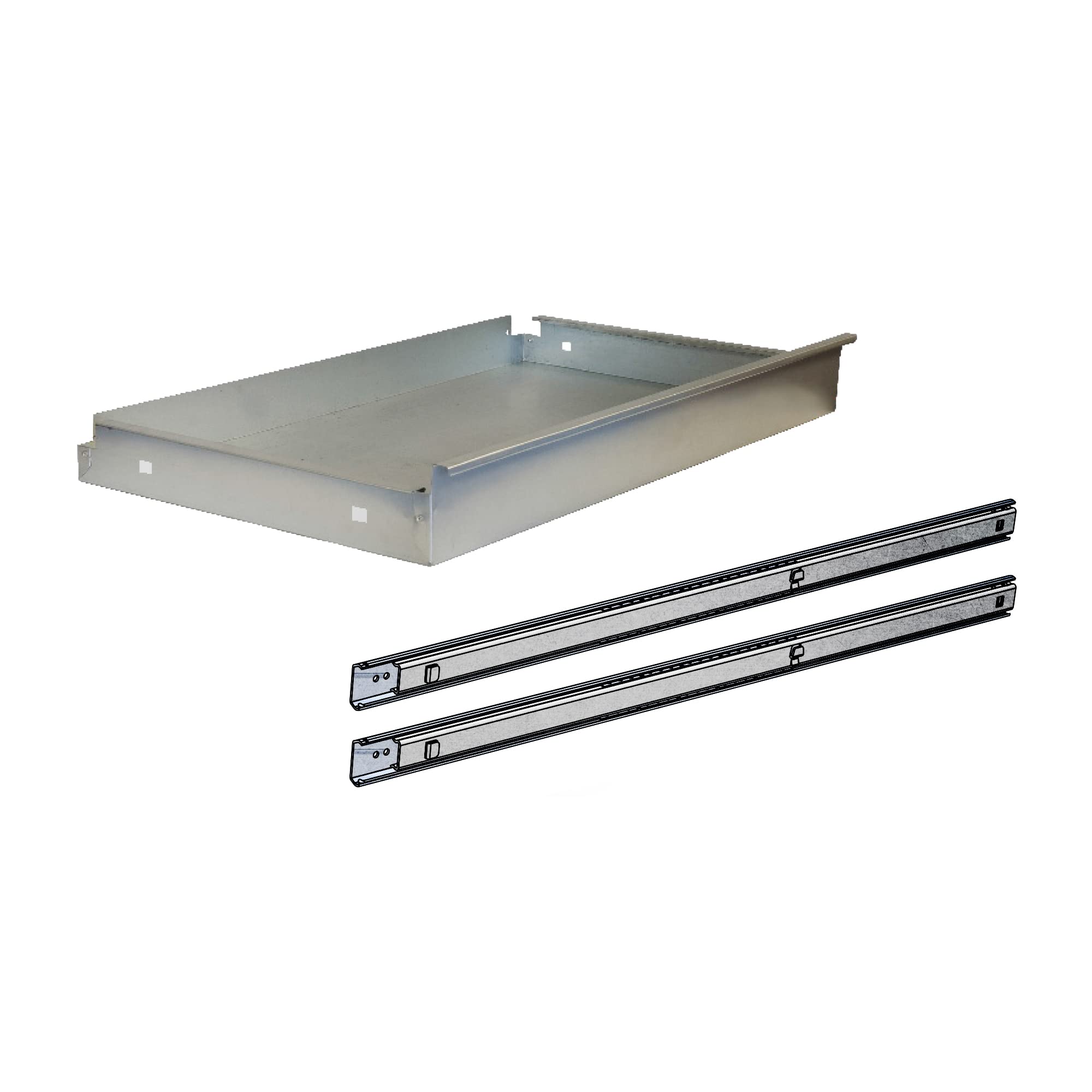 Cofan Cajón Fabricado en Acero galvanizado | Especial para Banco de Trabajo Cofan | Incluye guías telescópicas | Medidas: 11 x 107,5 x 59 cm