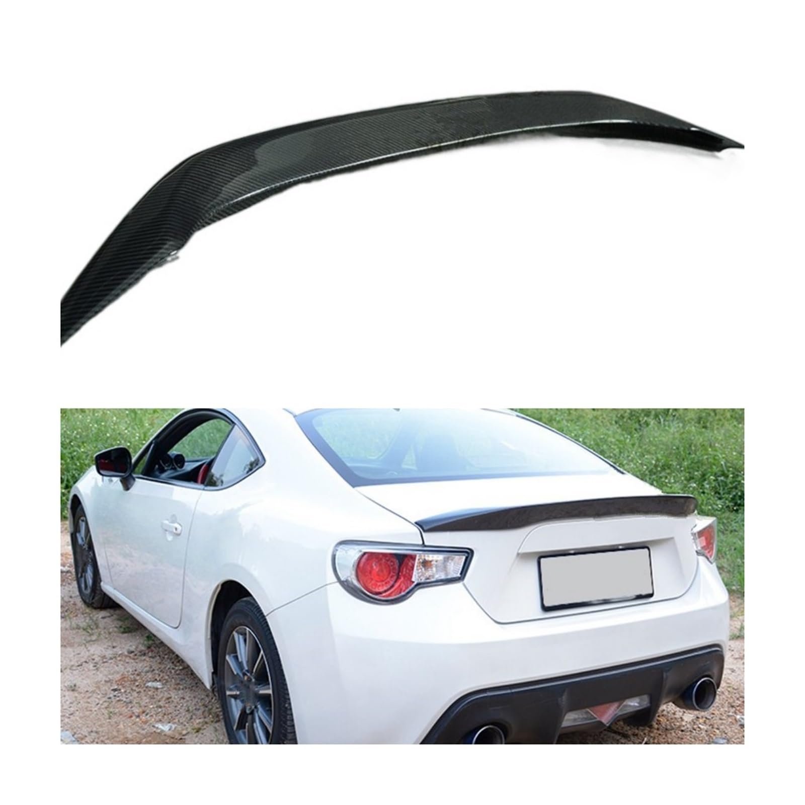リアディフューザー リップ 用 86 GT86 車のカーボンファイバーリア