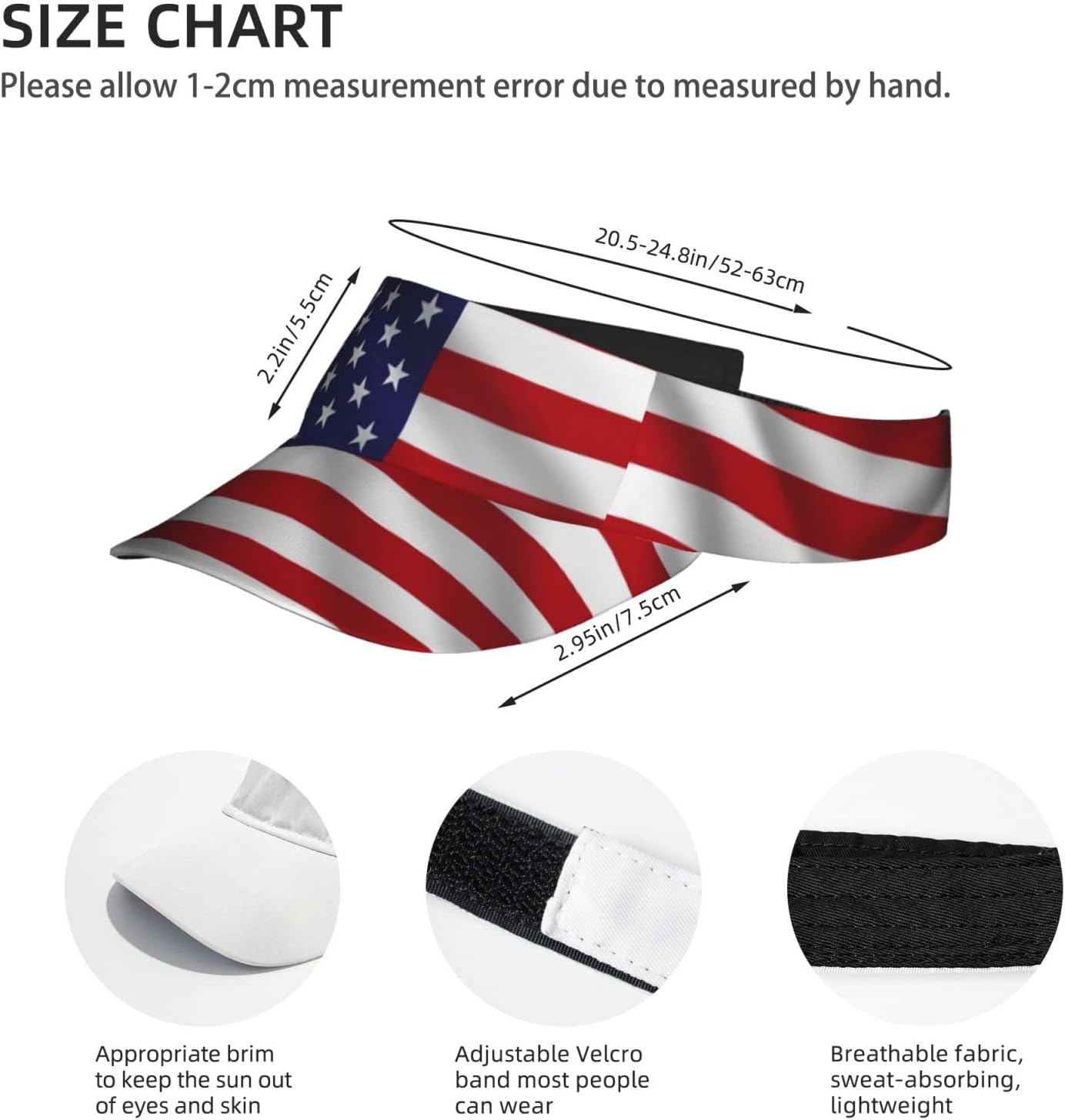 Cute Funny Flag Hat Women Men Adjustable Flag Sport Sun Visor Hat Summer Fashion Sun Cap Beach Flag Hat - Image 4