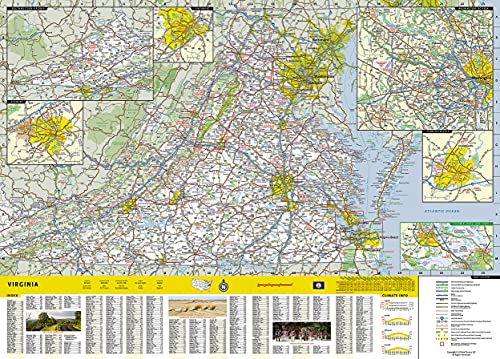 Virginia Map (National Geographic Guide Map) #TOP4