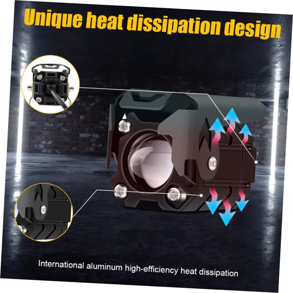 Faretti LED per Moto 2 Pezzi in Alluminio Aeronautico | Doppia Luce Esterna, Ipx6, Basso Consumo, Visibilità Notturna, Coppia Inclusa