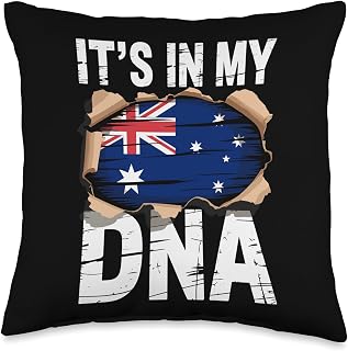 It's in My DNA Australian Flag Australia Throw Pillow