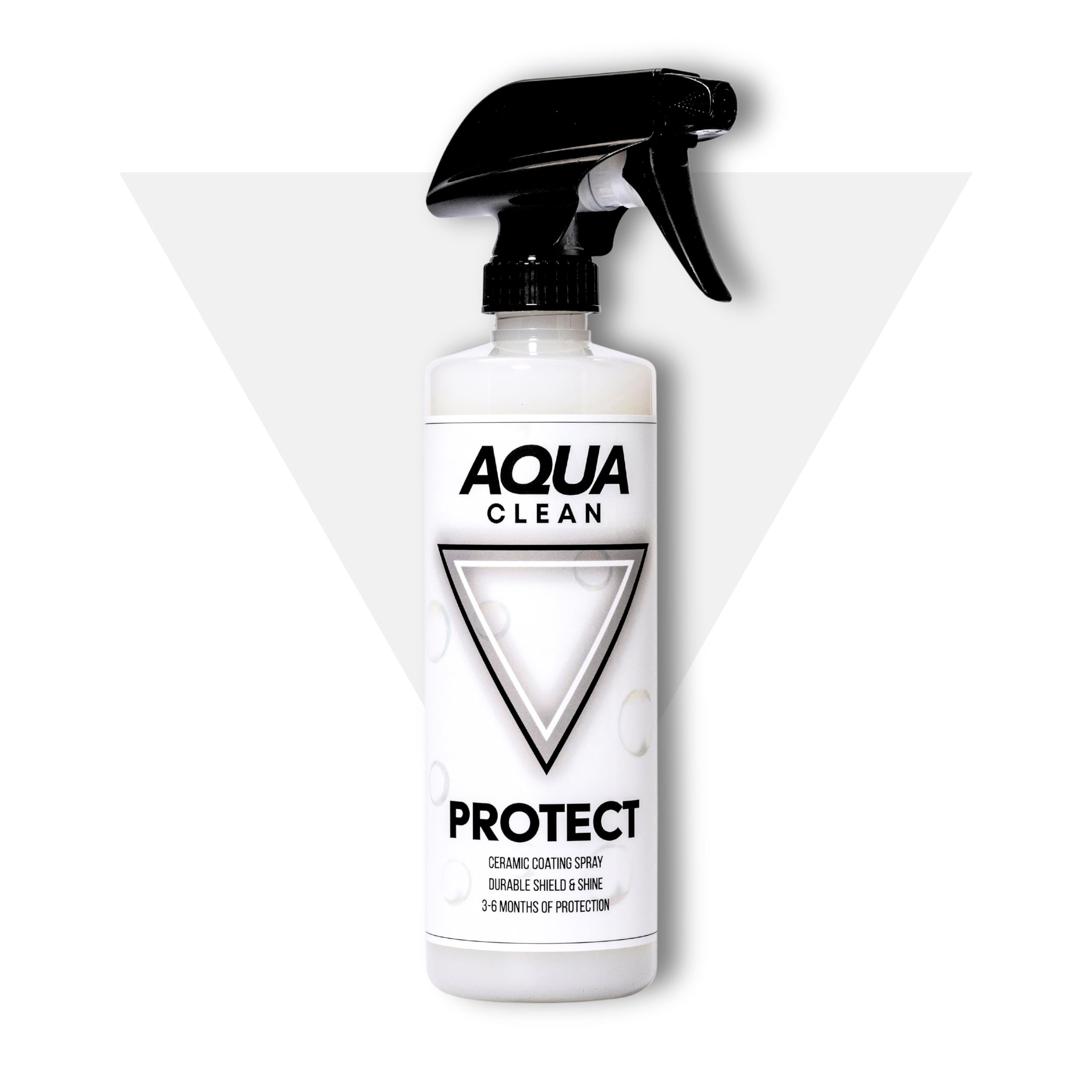 AquaClean PROTECT Ceramic Coating Spray | 12 Month SiO2 Protection | Car Truck Boat RV Motorcycle | Clean Shine Protect Paint Glass Trim | Hydrophobic