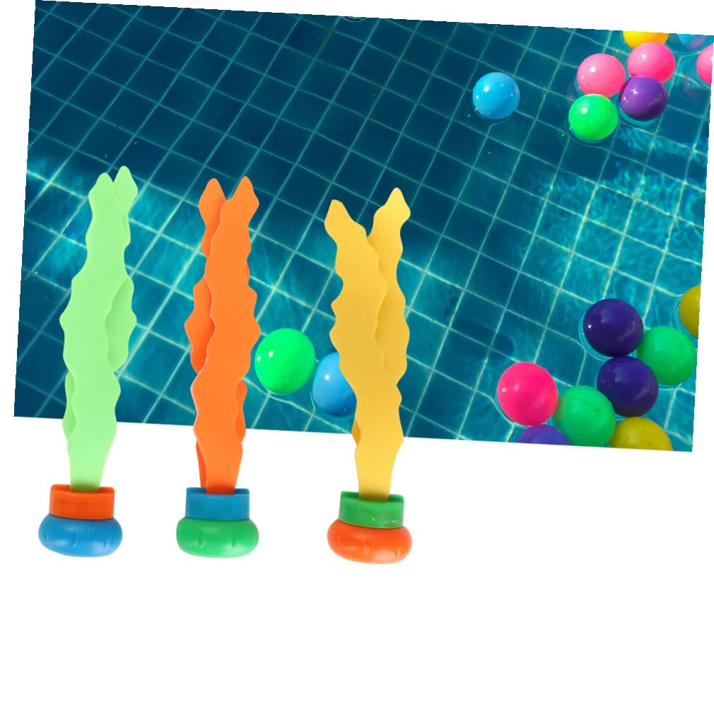 Ensemble de Jouets de Plongée 21pcs en PVC pour Piscine Anneaux, Bâtons et Pieuvres, Design Lisse et Facile à Saisir, pour Garçon et Filles Débutants en Natation Couleur Aléatoire