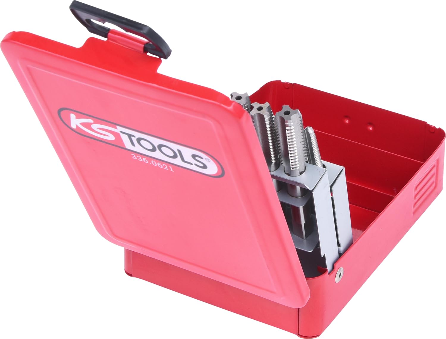 KS Tools 336.0621 HSS Zestaw gwintowników recznych Mw opakowaniu z blachy stalowej, 21-szt