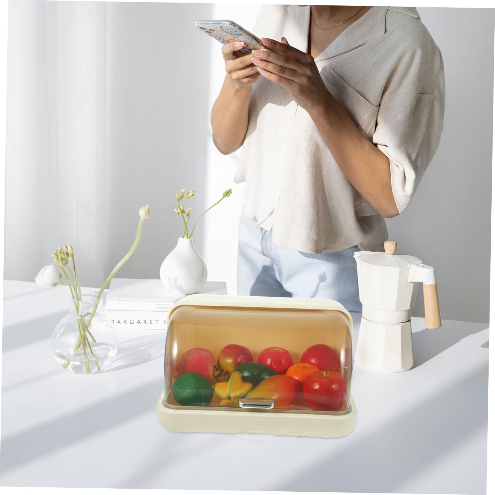 Alipis Plateau De Séchage Multi-Usage pour Bouteilles De Organisateur De Tasses Et Égouttoir à Vaisselle Rangement Pratique Durable avec Couvercle Moyen