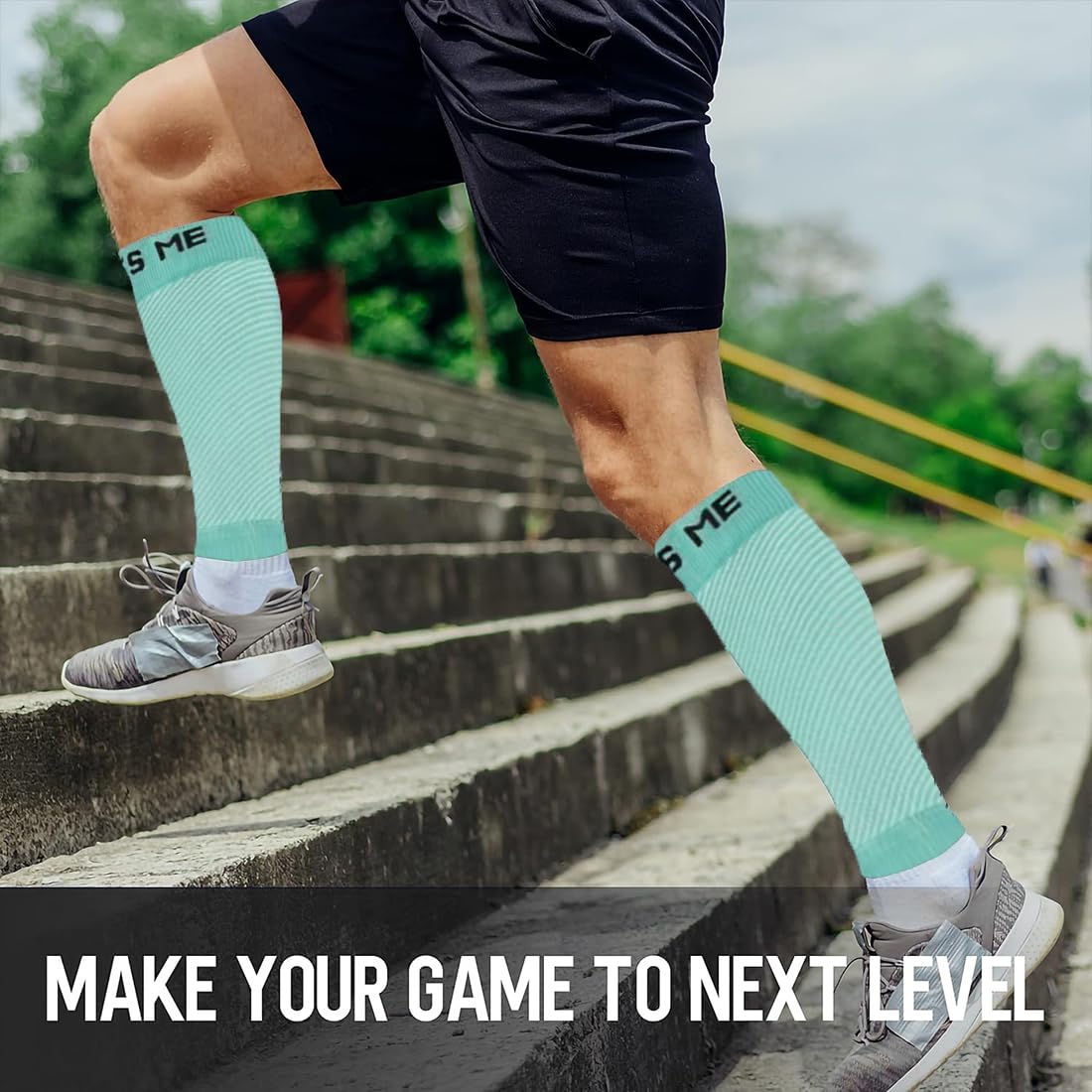 3 Paar Waden Kompressionsstrümpfe, Stützstrümpfe für Damen und Herren, Compression Socks Stützstrümpfe Kompressionssocken für Sport, Wandern, Reisen, Radsport, Running (2)