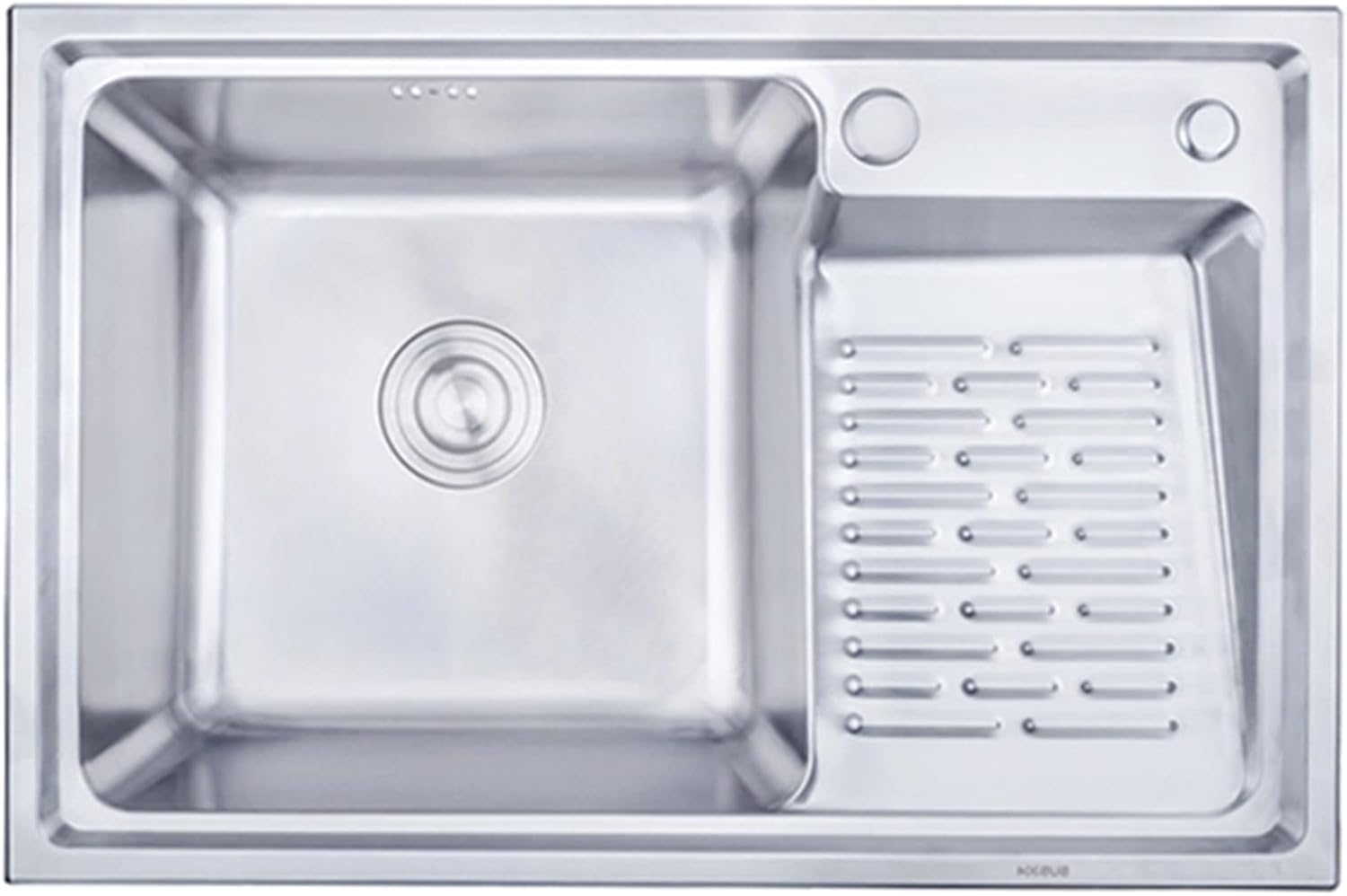 Laundry Sink Single Bowl Sink Bathroom Wash Basin, Balcony Stainless Steel Utility Sink with Washboard, Hand Washing Clothes Cleaning basin Laundry tub, Laundry Pool Slop Sink Washing Scrubbing Boar