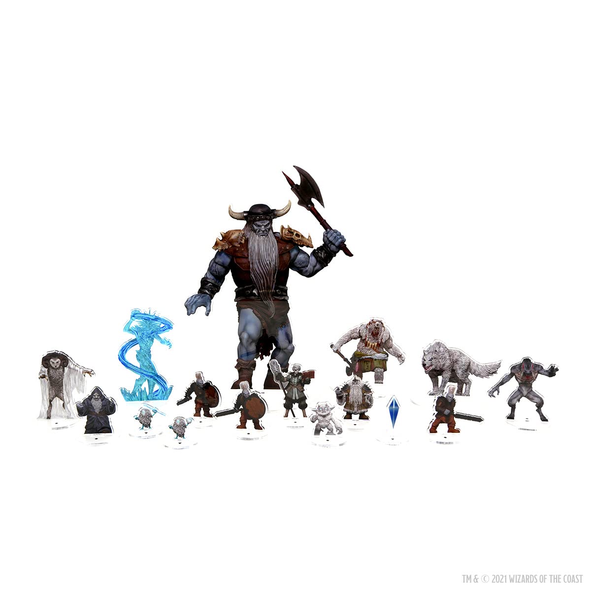 D&D Idols of The Realms Miniatures: Icewind Dale: Rime of The Frostmaiden: 2D Set 2 (Frost Giant)