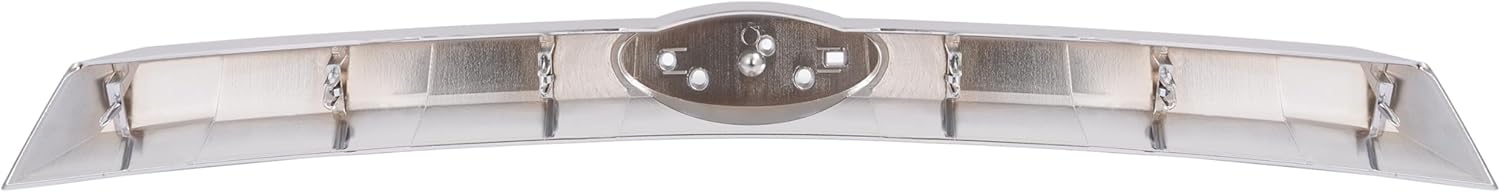ECOTRIC Upper+Center+Lower Bumper Grille Molding Compatible with 2010-2012 Ford Fusion AE5Z8200C, BE5Z8200BA, AE5Z8200B Front Grill Molding Trims Plastic (ABS) Chrome Silvery