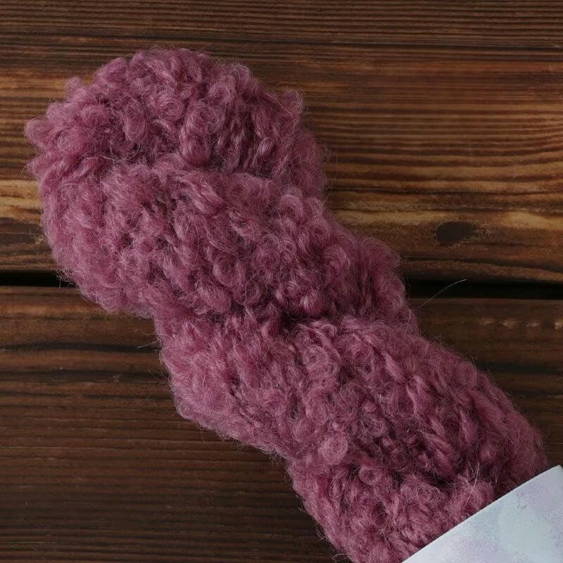 5/10/15/20 Rollos 50 g Hilo de Lana Suave bouclé, Hilo de Grosor Medio para Tejer a Mano, para Hacer Bufandas, Gorros, suéteres y decoración del hogar a Crochet