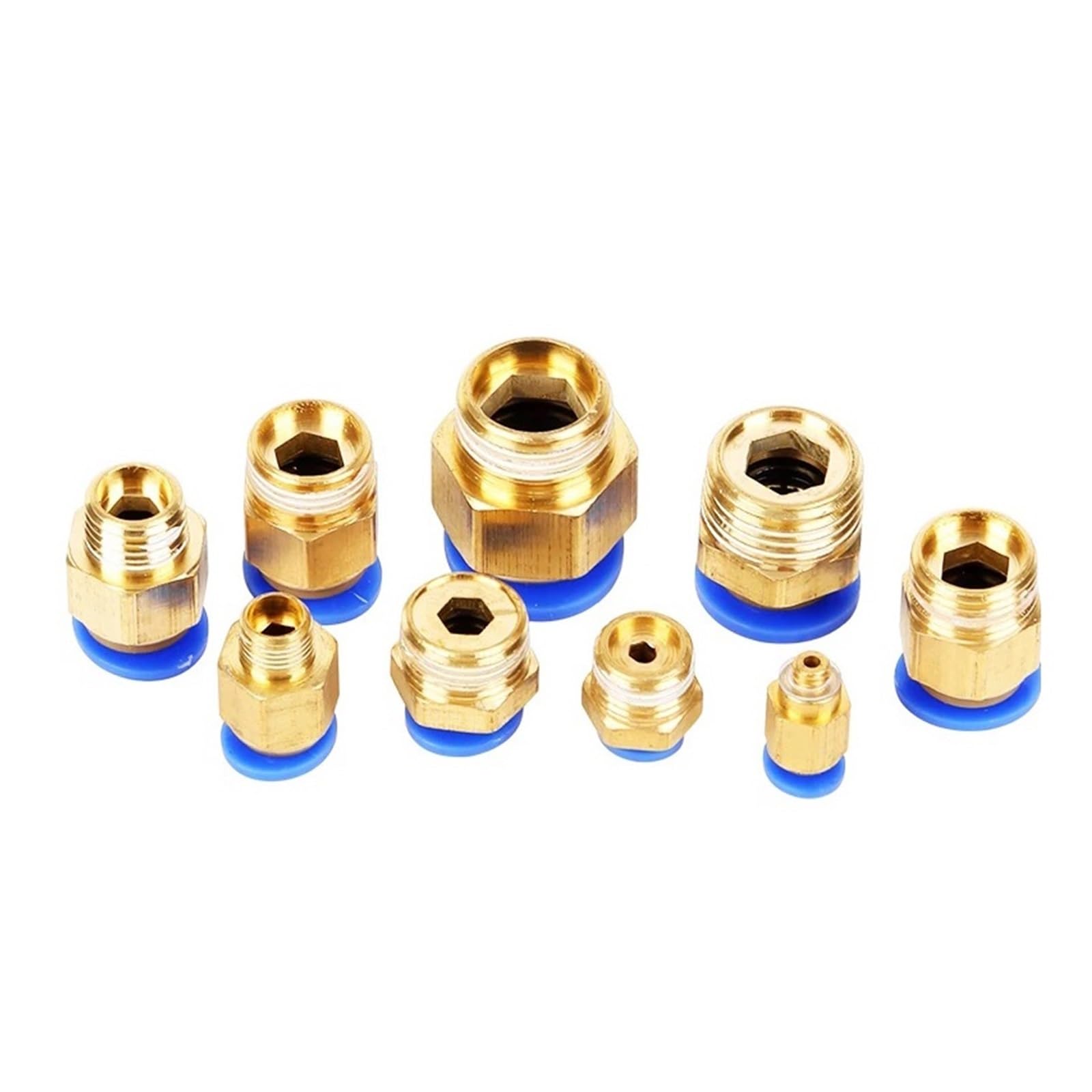 Connettori Rapidi for Raccordi Pneumatici Da 50 Pezzi - Giunti Con Filettatura Maschio In Ottone for Sistemi Di Aria E Vuoto joyous(10mm,1/2 inch)