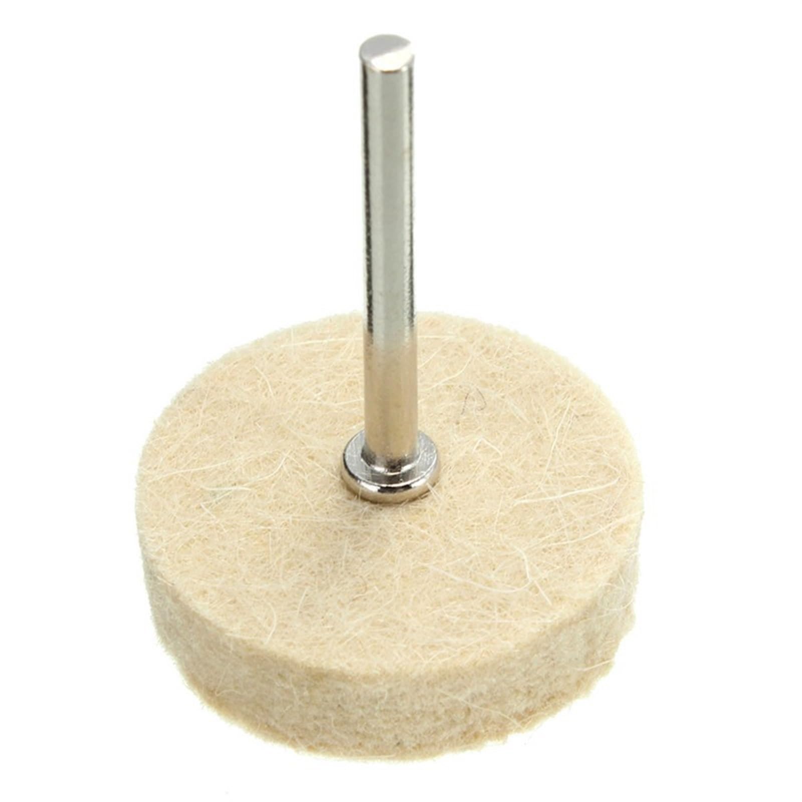 Tarcze Polerskie, Tarcze Listkowe Filc Wełniany Ścierna Tarcza Polerska Nakładka Polerska Szczotka Szlifowanie Głowica Szlifierska Wymiana Trzpienia 3Mm/64Pcs