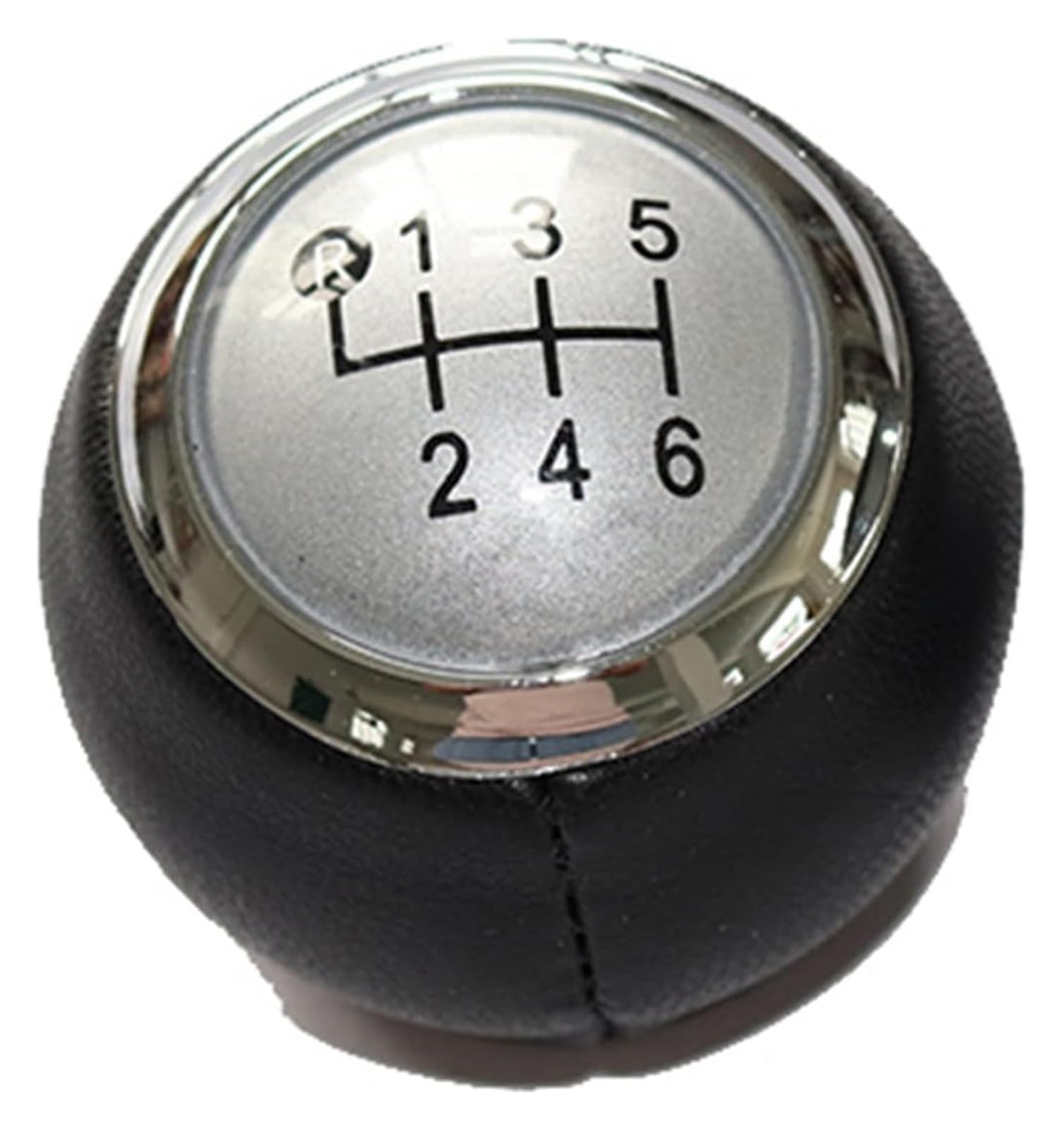 FNCVTM Car Gear Knob for Toyota for AURIS 2007-2011 Car Gear Shift Knob 5 6 Speed Lever Gaitor Boot Cover(: 6 Speed-Silver)