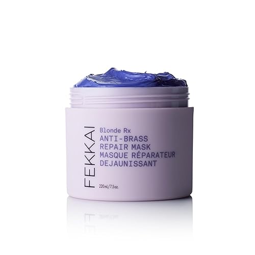 Fekkai Blonde Rx - Máscara reparadora anti-latón – 7.5 oz – Deja el cabello 3 veces más fuerte con un 67% menos de rotura – Libre de sulfatos,