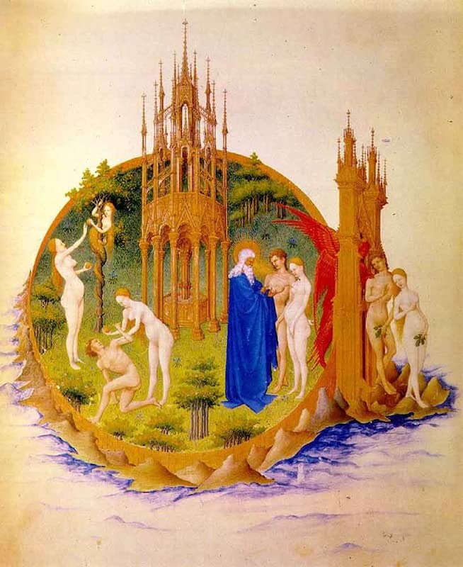 De célèbres tableaux paysage toile affiche La chute Jean Limbourg