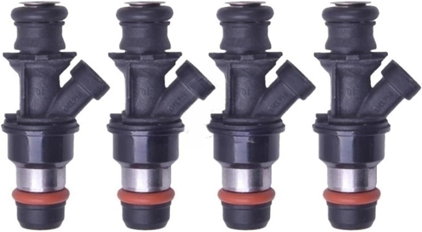 4pcs Fuel Injector Compatible with Petrol Car OEM 25315280 Flow Matched Nozzle Injection Injectors Fuel Supply Engine Parts Direct Replacement High Performance Fuel Injection Kit