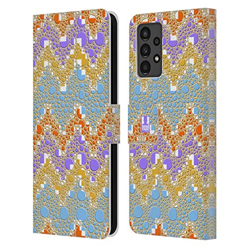 Étui portefeuille en cuir Samsung Galaxy A13 Head Case Designs motif caméléon