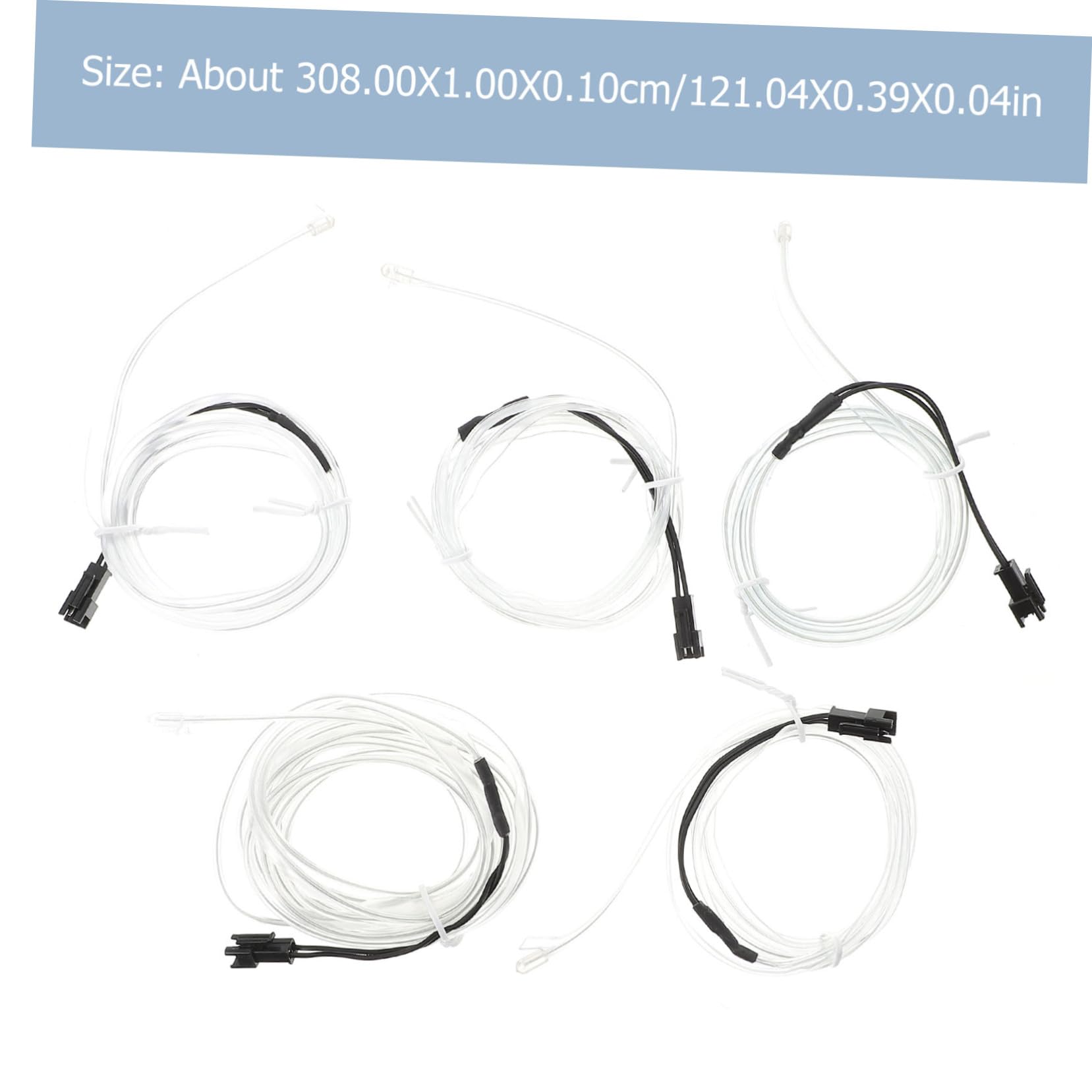 Luces LED Interiores del Coche 5v USB Azul de Resina Flexible