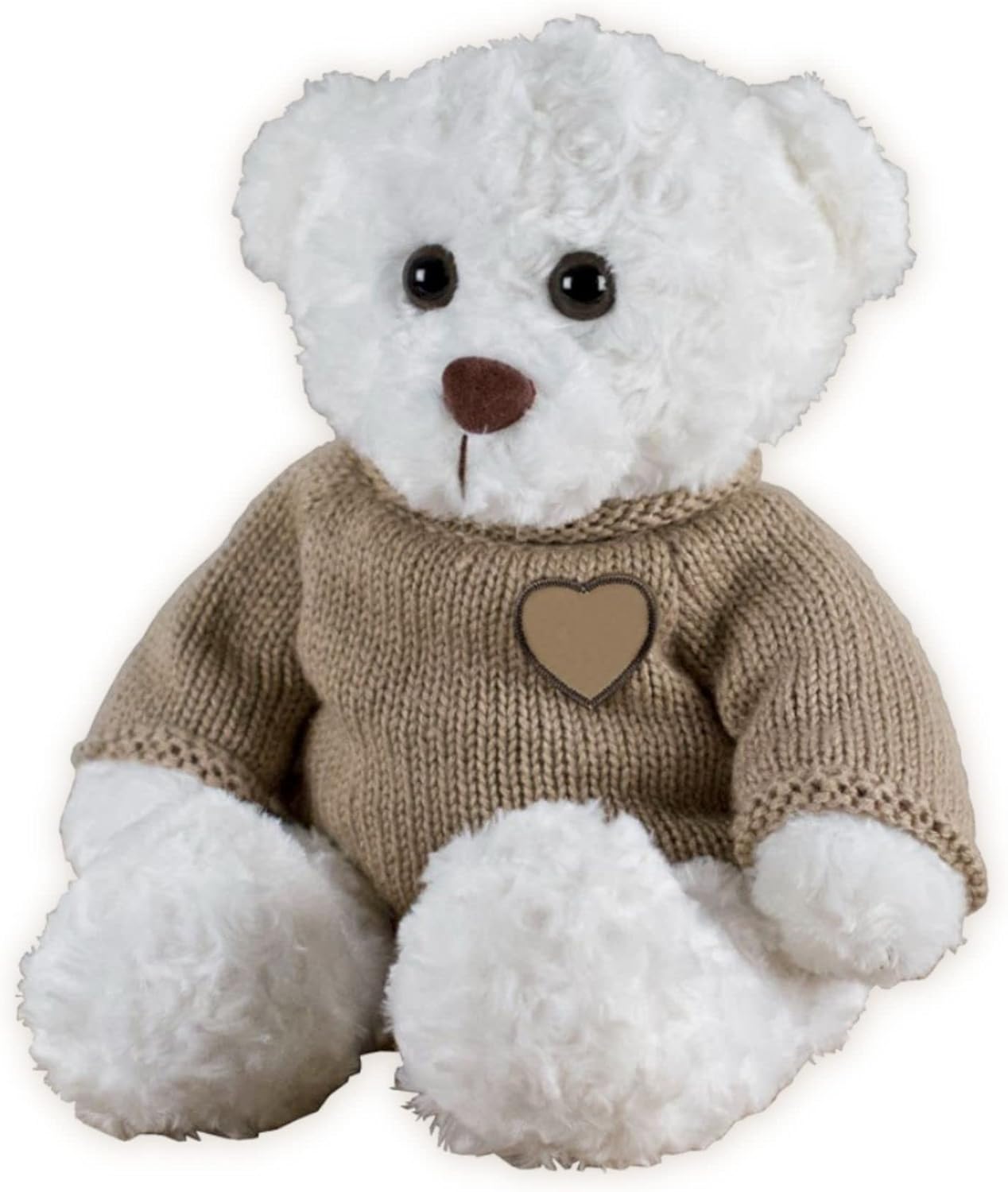 Perfect Memorials Large Teddy Bear Urn for Ashes (White, 15