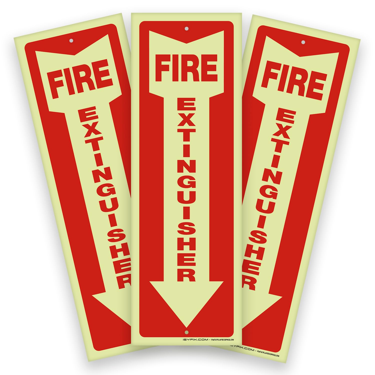 iSYFIX Fire Extinguisher Signs, 3 Pack, 4x12 Inch — Amazon image 22