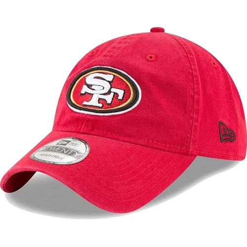 New Era Women's NFL Core Classic 9TWENTY Adjustable Hat Cap One Size Fits All (San Francisco 49ers Red)