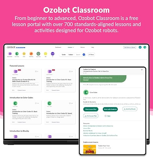 Miniatura 5 de Ozobot Kit de movimiento especial de imanes de código de color herramienta de aprendizaje de codificación interactiva para niños a partir de 3 años,