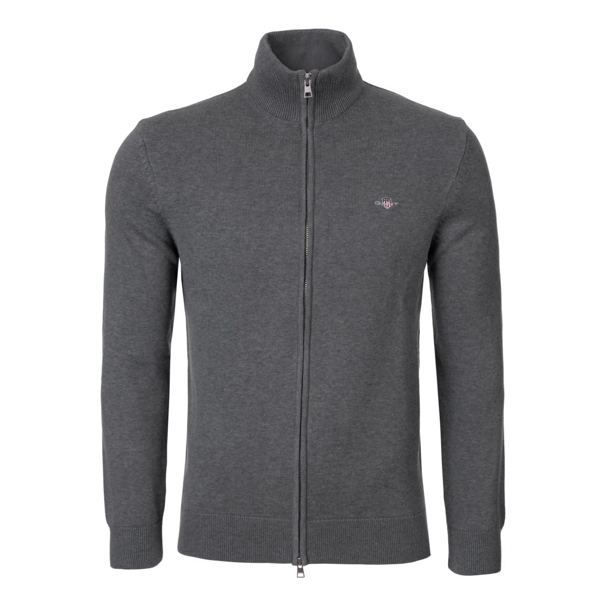 GANT Men's Casual Cotton Zip Cardigan Cardigan Sweater